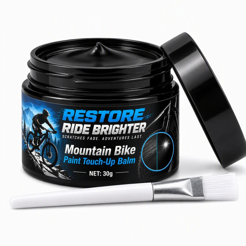🚲 NUR HEUTE 50 % RABATT!! 🎨 Fahrradrahmen-Lackausbesserungspaste mit Pinsel zur Reparatur von Kratzern und Abnutzungsspuren an Mountainbikes⠋