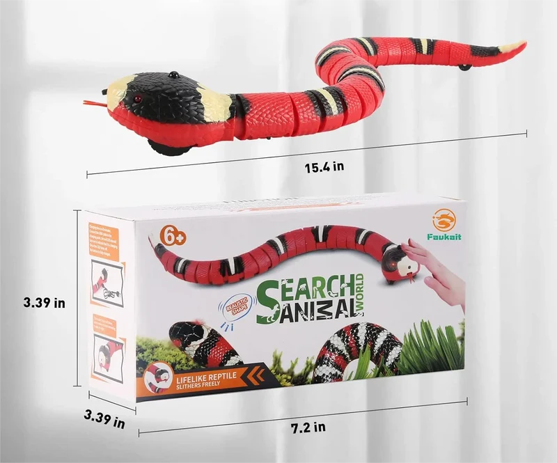🎁Lustiges Spielzeug für Haustiere⏳Fühlende Schlange - Halten Sie Ihr Haustier den ganzen Tag über bei Laune🐍