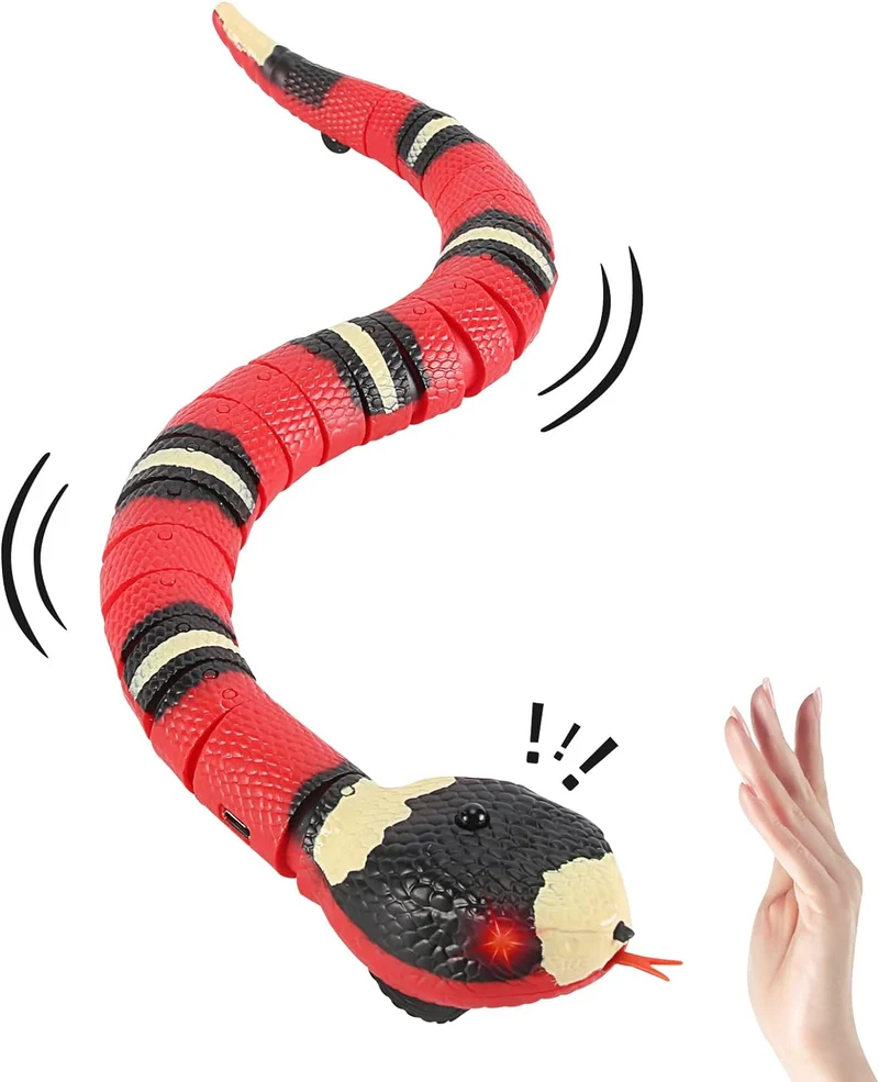 🎁Lustiges Spielzeug für Haustiere⏳Fühlende Schlange - Halten Sie Ihr Haustier den ganzen Tag über bei Laune🐍