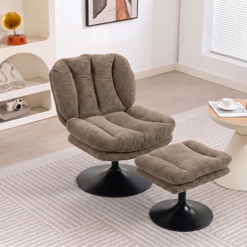 Loungesessel Hocker 360° Höhenverstellbar Sessel Möbel