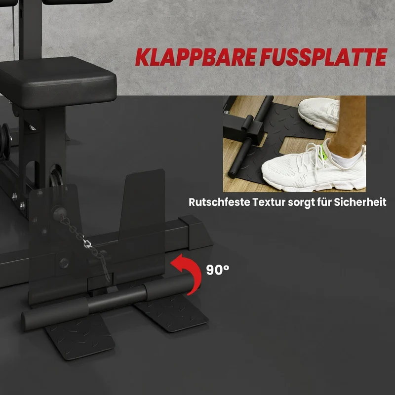 Kraftstation Latzugturm Kabelzugstation Ruderzug Fitnessgerät Heimtraining