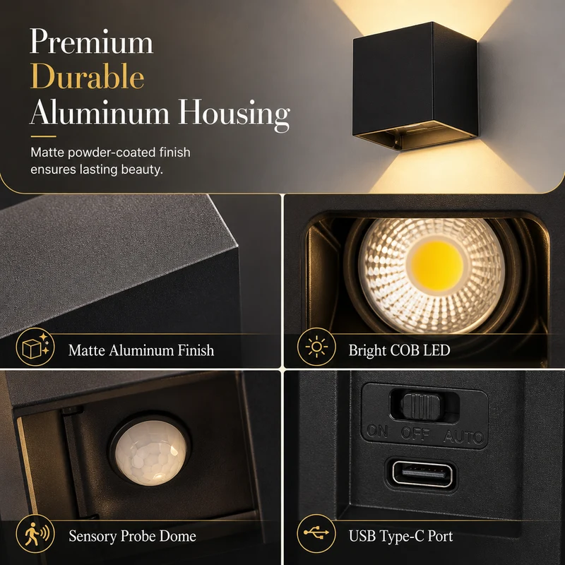 💡 50% RABATT! 🌧️ LED-Wandleuchte – Wasserdicht & modern für Innen & Außen ✨