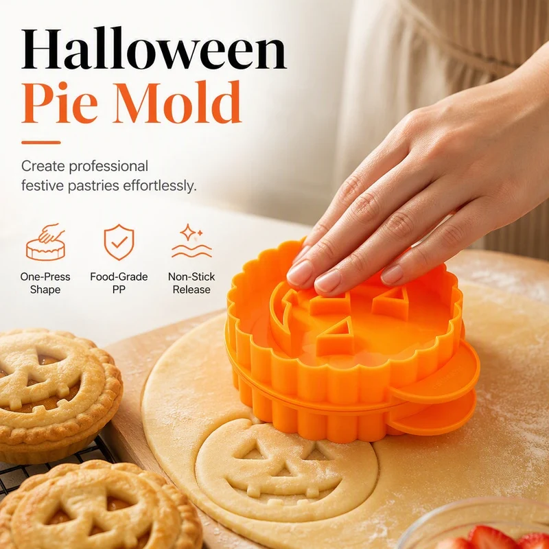 🎃 Halloween-Sonderangebot! 🔥 Diese Teigform darf nicht fehlen! 🍰 Handliche Halloween-Teigform für Pasteten