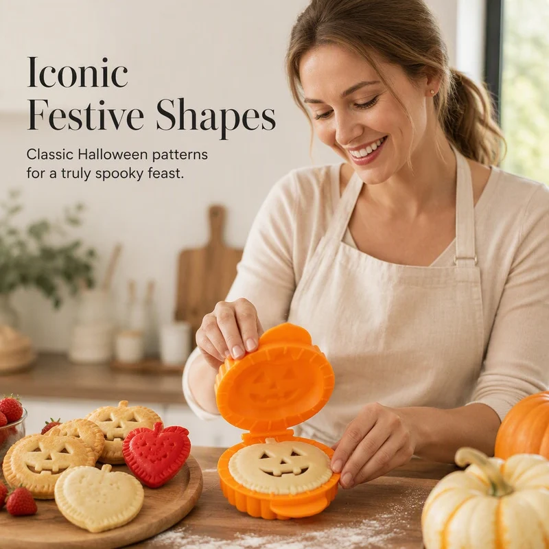 🎃 Halloween-Sonderangebot! 🔥 Diese Teigform darf nicht fehlen! 🍰 Handliche Halloween-Teigform für Pasteten