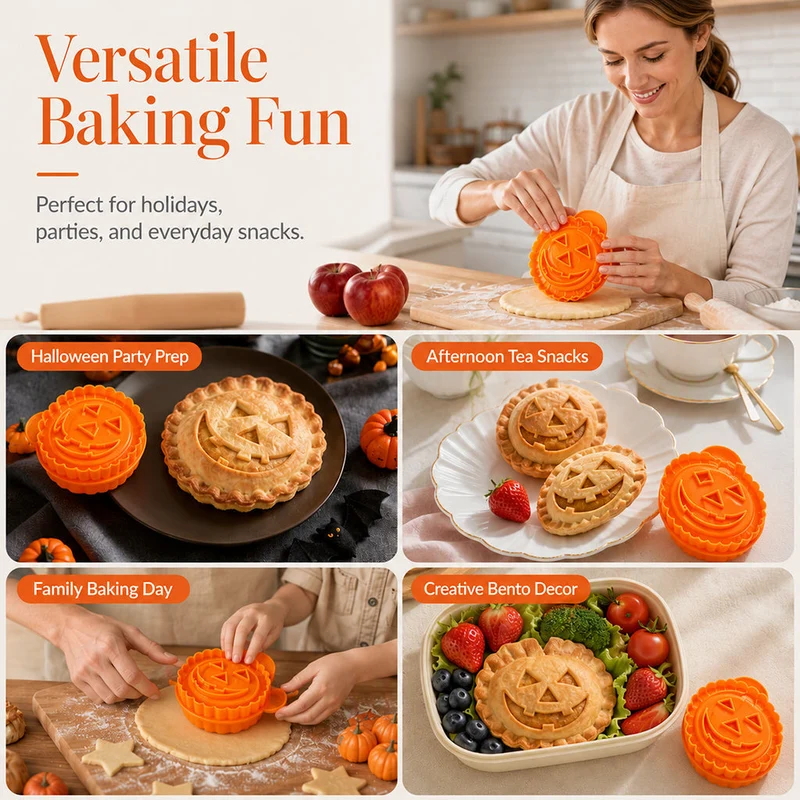 🎃 Halloween-Sonderangebot! 🔥 Diese Teigform darf nicht fehlen! 🍰 Handliche Halloween-Teigform für Pasteten