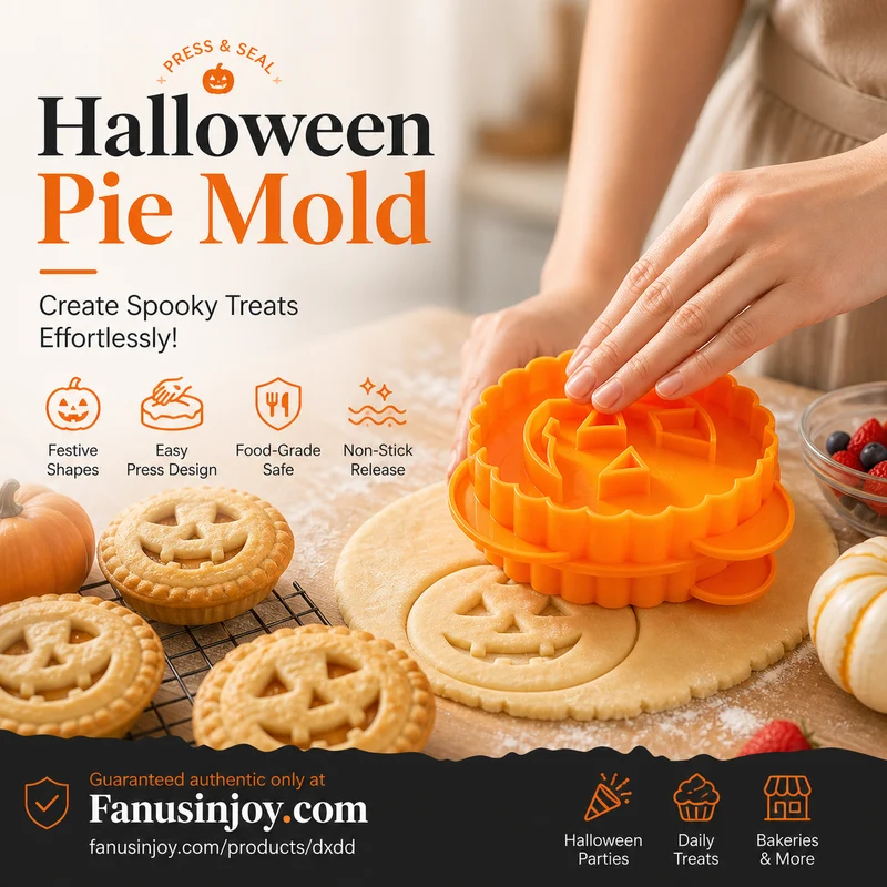 🎃 Halloween-Sonderangebot! 🔥 Diese Teigform darf nicht fehlen! 🍰 Handliche Halloween-Teigform für Pasteten