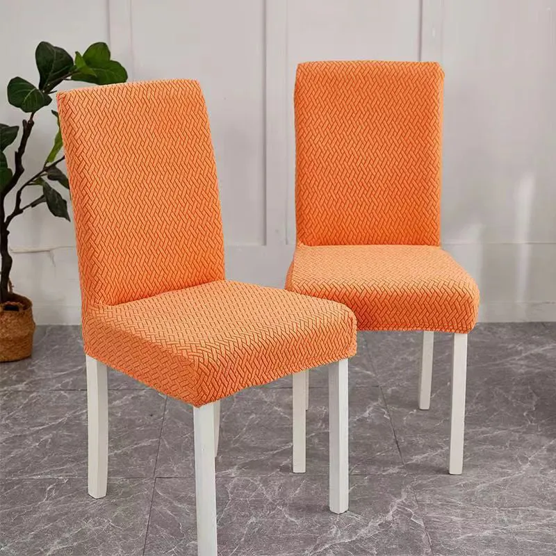 🪑 50 % Rabatt! Elegante Jacquard-Stuhlhusse mit Karomuster – Stretch Stuhlbezug für Esszimmerstühle