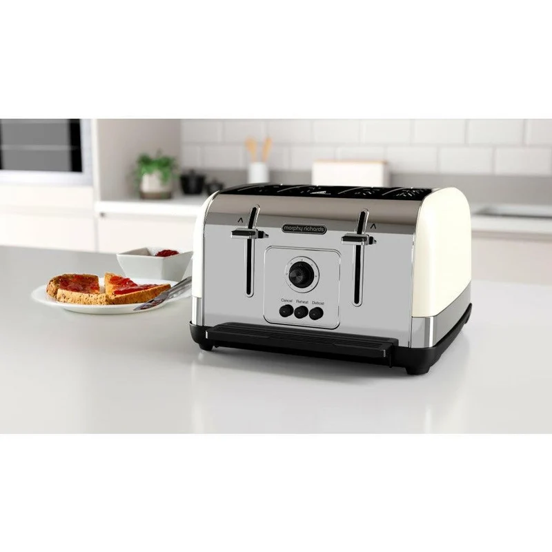 Morphy Richards 1800W 4 Slice Toaster - Cream | 240132