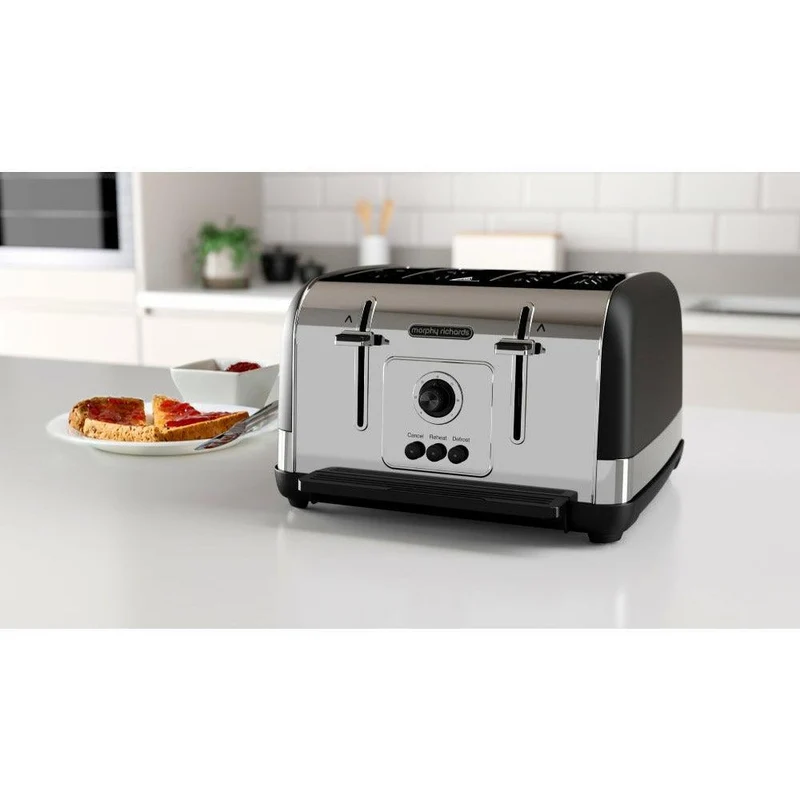 Morphy Richards 1800W 4 Slice Toaster - Schwarz | 240131