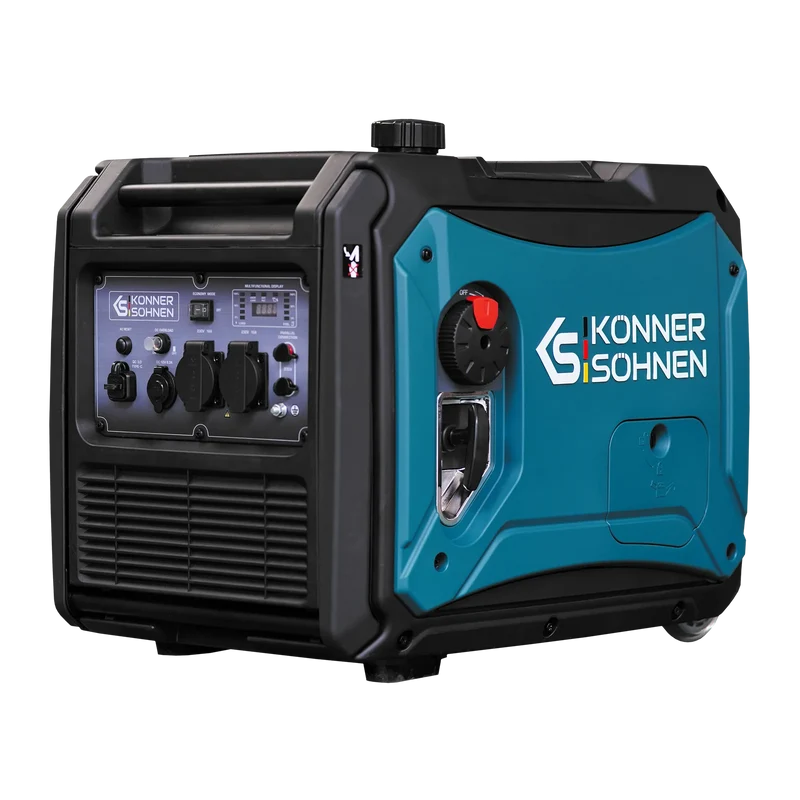"Könner & Söhnen" LPG/Benzin-Inverter-Generator KS 4000iEG S - 4kW Nennleistung - Benzin / Gas Motor - 230V