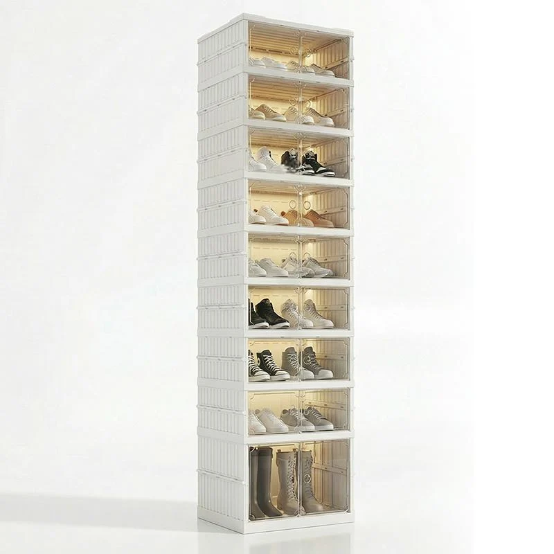 🥾50% OFF !!!⏰Foldable Installation-Free Shoe Cabinet with Clear Doors