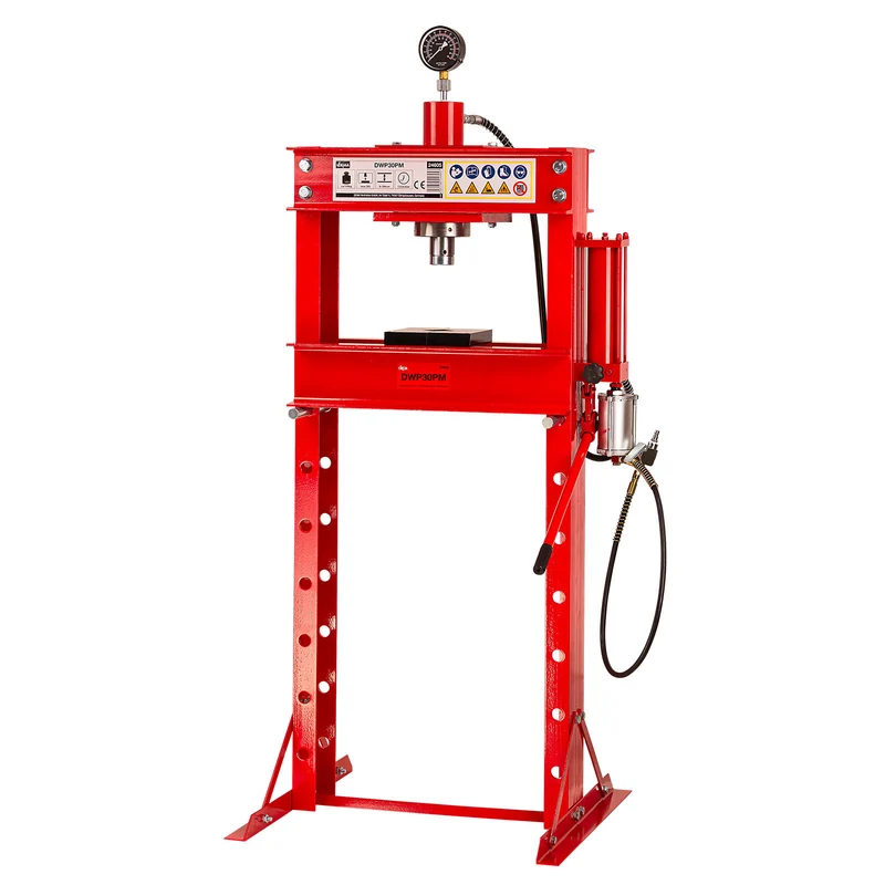 Werkstattpresse Hydraulikpresse Rahmenpresse Druckluft Manometer