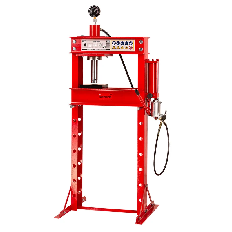 Werkstattpresse Hydraulikpresse Rahmenpresse Druckluft Manometer