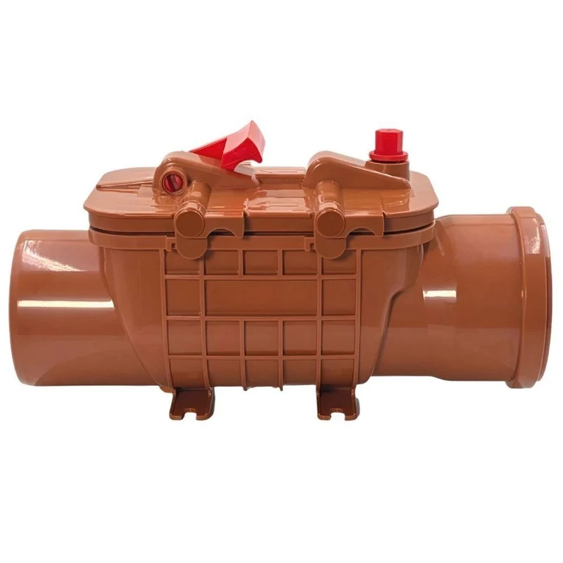 Rückstauklappe Doppelt 110mm DN110 HT KG Rohr Abwasser Rückstausicherung