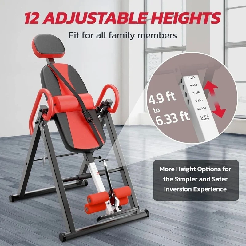 Inversionsbank Klappbar Rückentrainer Rückenstrecker Fitness Wirbelsäule
