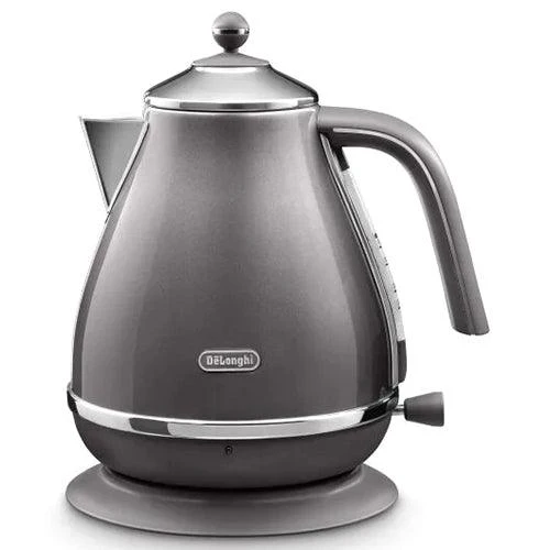 DeLonghi Icona Metallics 1.7L Wasserkocher - Grau | KBOT3001.GY