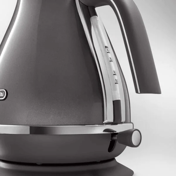 DeLonghi Icona Metallics 1.7L Wasserkocher - Grau | KBOT3001.GY