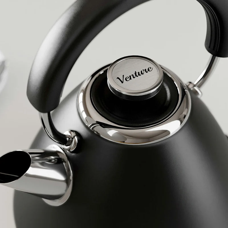 Morphy Richards 1.5L Venture Pyramid Wasserkocher - Schwarz | 100131