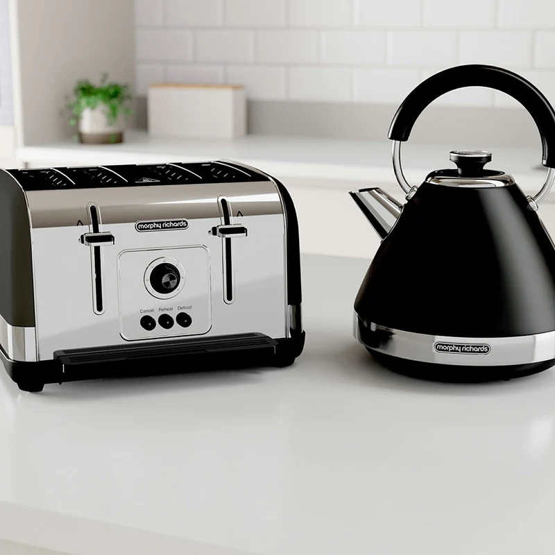 Morphy Richards 1.5L Venture Pyramid Wasserkocher - Schwarz | 100131