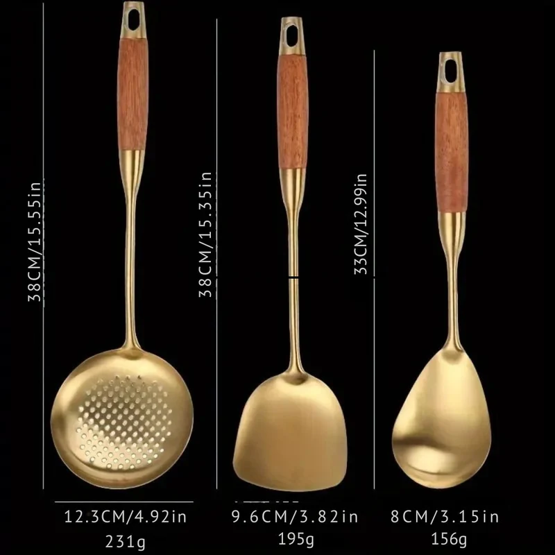 Chef’s Choice Goldene Küchenutensilien | 6-teiliges Set