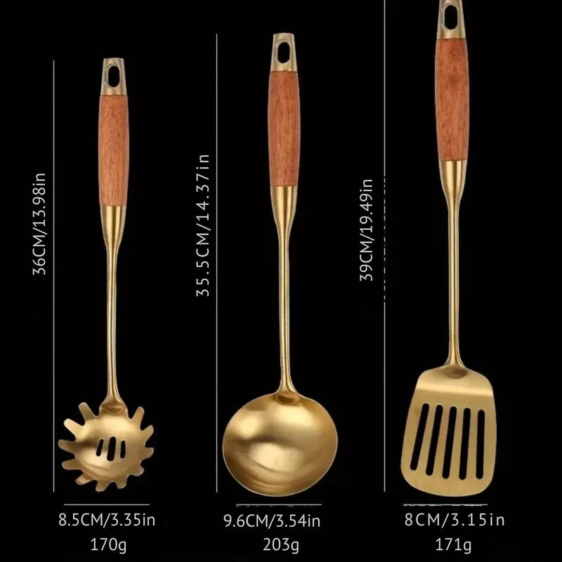 Chef’s Choice Goldene Küchenutensilien | 6-teiliges Set