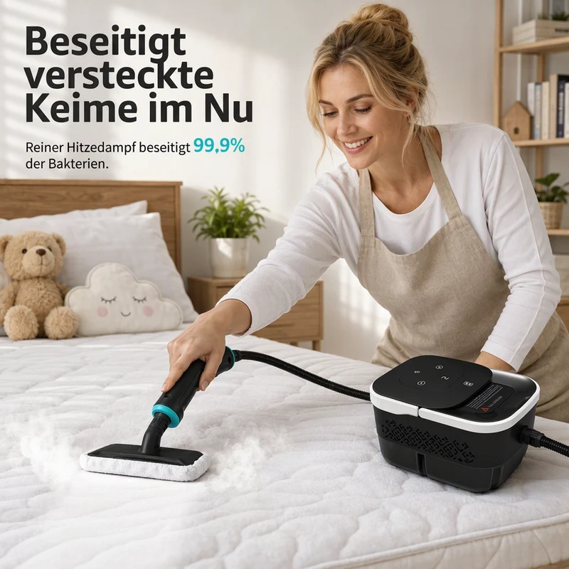 📢📢50% RABATT !♨️ Dampfreiniger mit Digitalanzeige – Hochdruck & Hochtemperatur, multifunktional für Küche, Bad & Haushalt