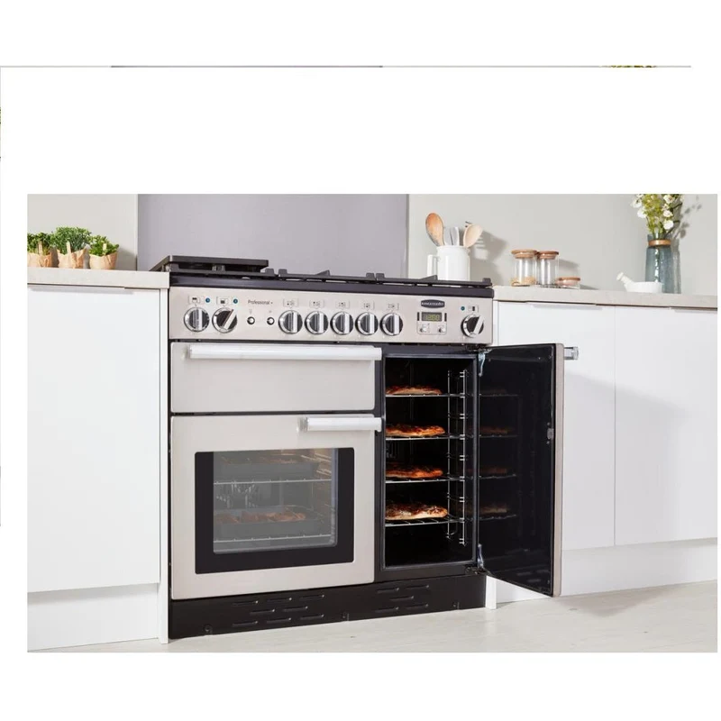 Rangemaster Professional+ 110CM Dual Fuel Standherd - Edelstahl | PROP110DFFSS