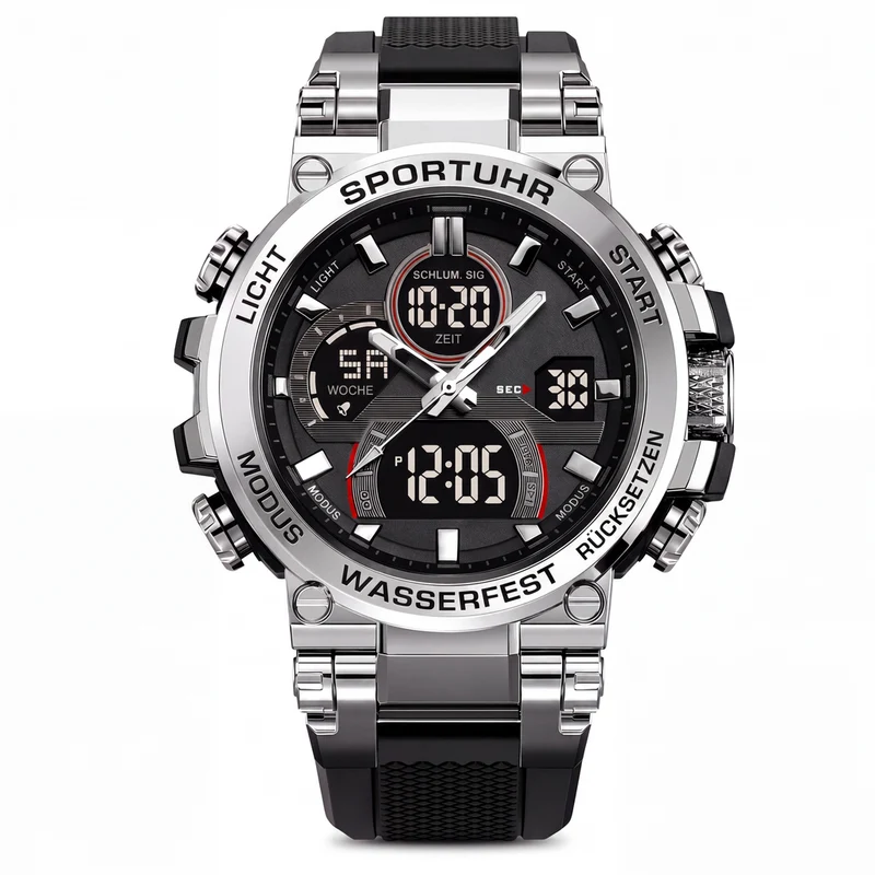 📢📢50% RABATT !!⏰Taktische Digital-Sportuhr im Stil 50M, wasserdicht und multifunktional