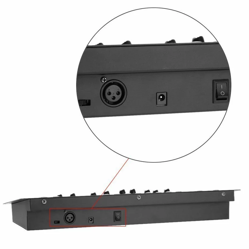 192 Kanäle DMX512 Controller Konsole 240 Szenen Lichtpult Bühnenlicht