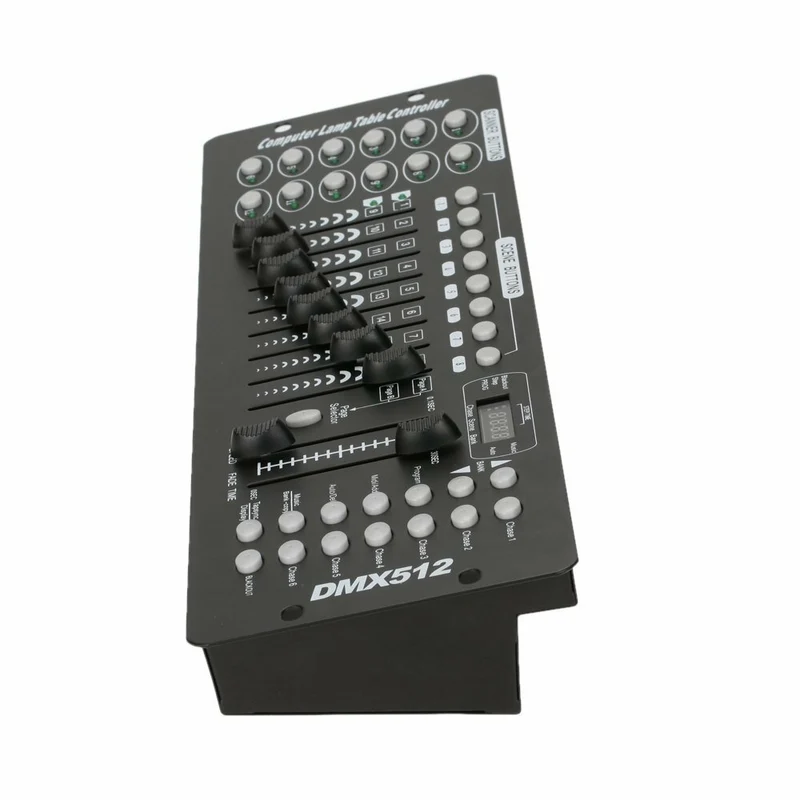 192 Kanäle DMX512 Controller Konsole 240 Szenen Lichtpult Bühnenlicht