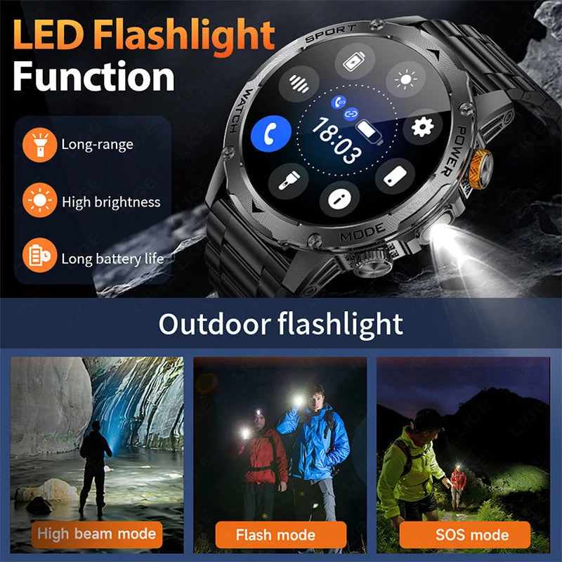 ⌚50% RABATT! 🏆 Smart Bluetooth Sportuhr – 1000mAh Akku & Fitness-Tracking – Herzfrequenz, Schrittzähler & Schlafüberwachung – wasserdicht & kompatibel mit iOS/Android – perfekt für den aktiven Alltag 💪✨