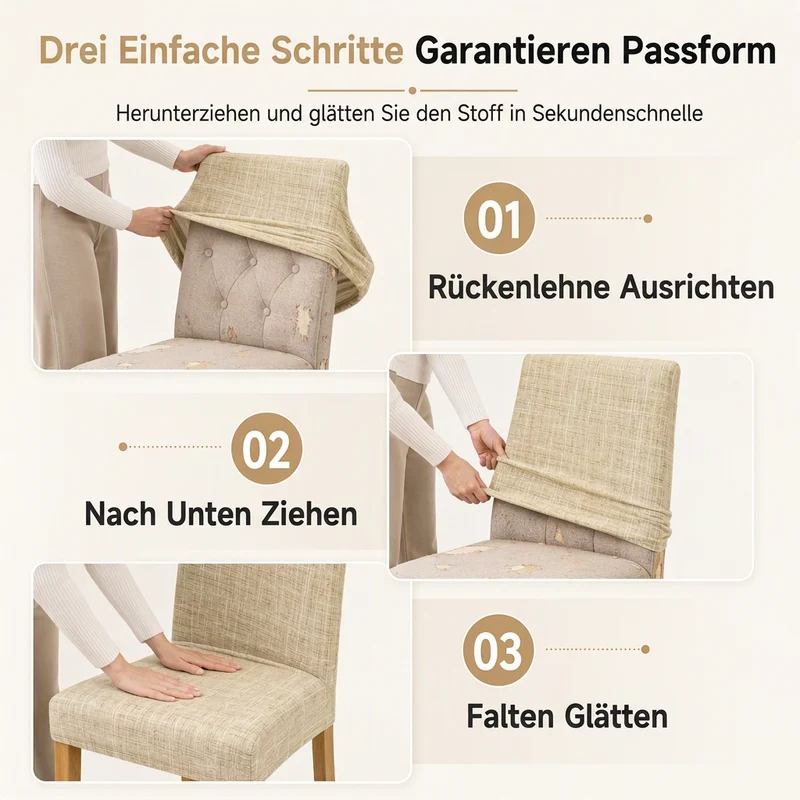 🪑 ZEITBEGRENZT 50% RABATT! ✨ Universelle dehnbare karierte Stuhlhülle – schützend, einfach anzubringen 🧺