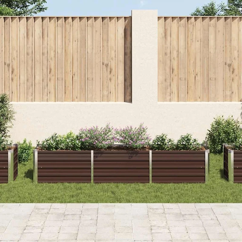 Hochbeet 240x40x45cm Verzinkter Stahl Gartenbeet Pflanzkübel