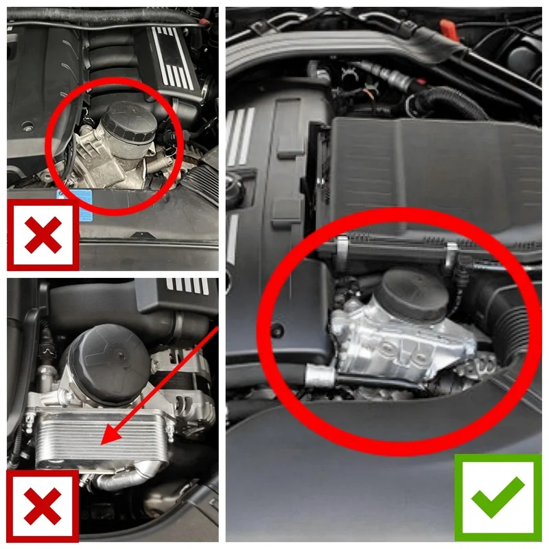 Ölkühler Thermostatgehäuse Adapter Billet Aluminium E90 E92 F30 N54 N55