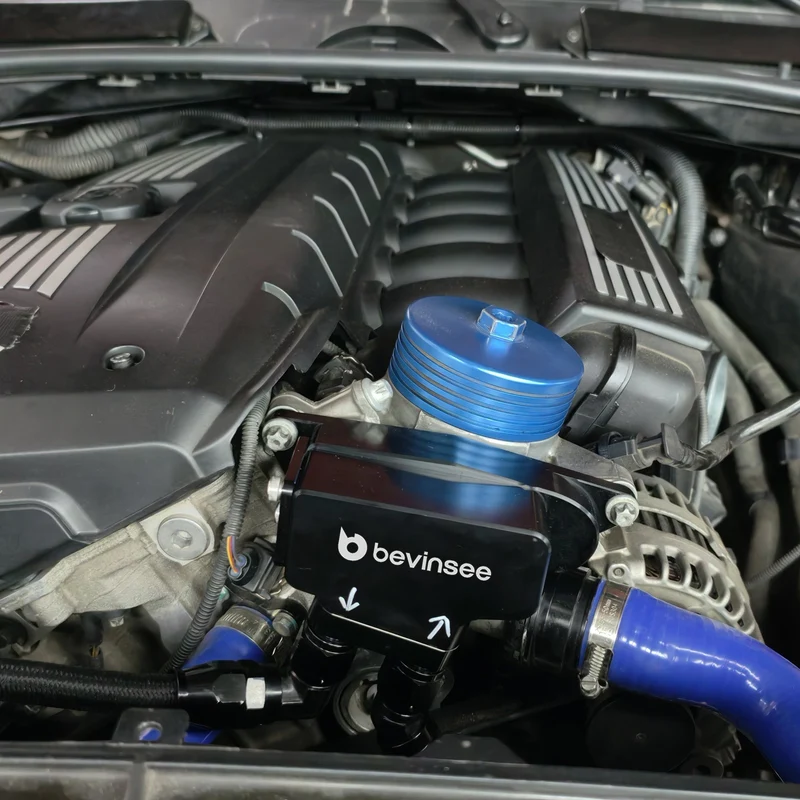 Ölkühler Thermostatgehäuse Adapter Billet Aluminium E90 E92 F30 N54 N55