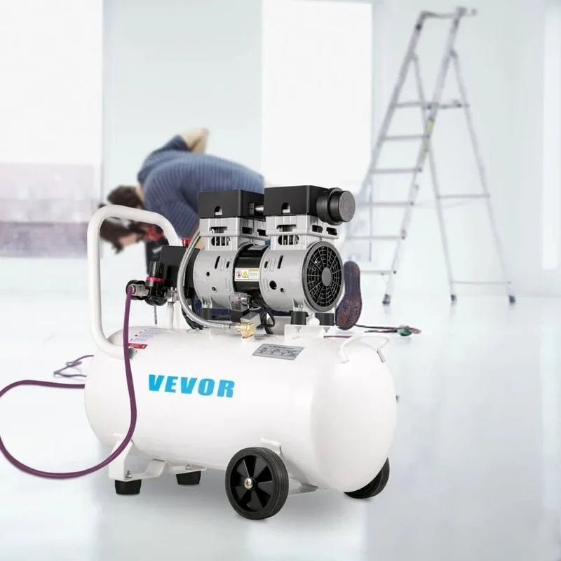 Ölfreier Kompressor 24L 1300W 8 bar 230V Druckluft Werkstatt