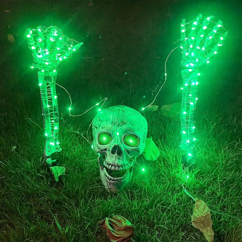 Halloween Totenkopf Skelett Schädel Skeletthände Deko Partyzubehör