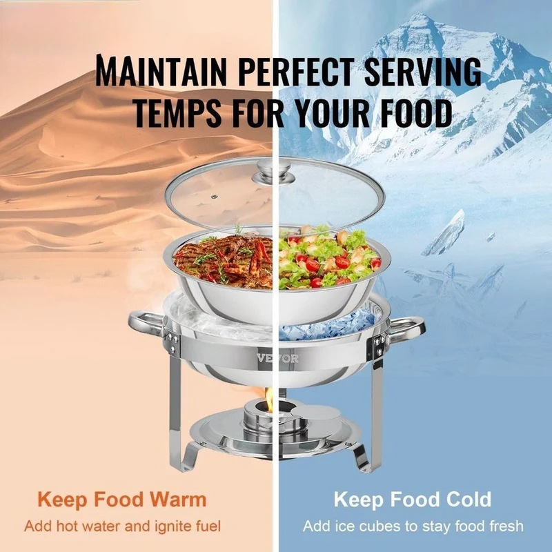 Edelstahl Warmhaltebehälter Speisenwärmer Buffet