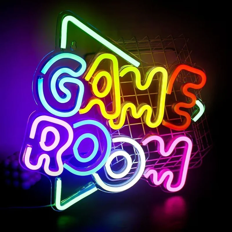LED Neon Schild Katze Neonlicht USB Dimmbar Zimmer Deko Gaming Bar