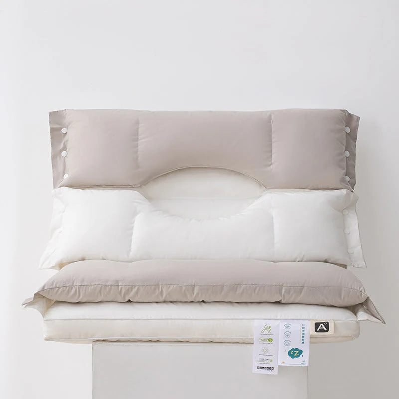 🛏️ 50 % RABATT! 💆 Zweilagiges Nackenkissen – höhenverstellbar & sanfte Stützkraft ✨
