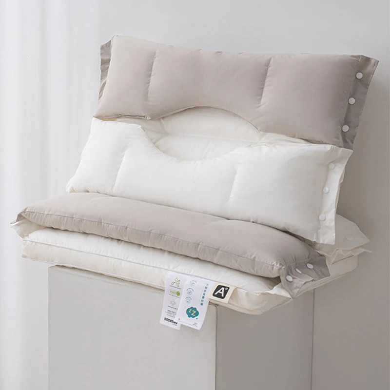 🛏️ 50 % RABATT! 💆 Zweilagiges Nackenkissen – höhenverstellbar & sanfte Stützkraft ✨