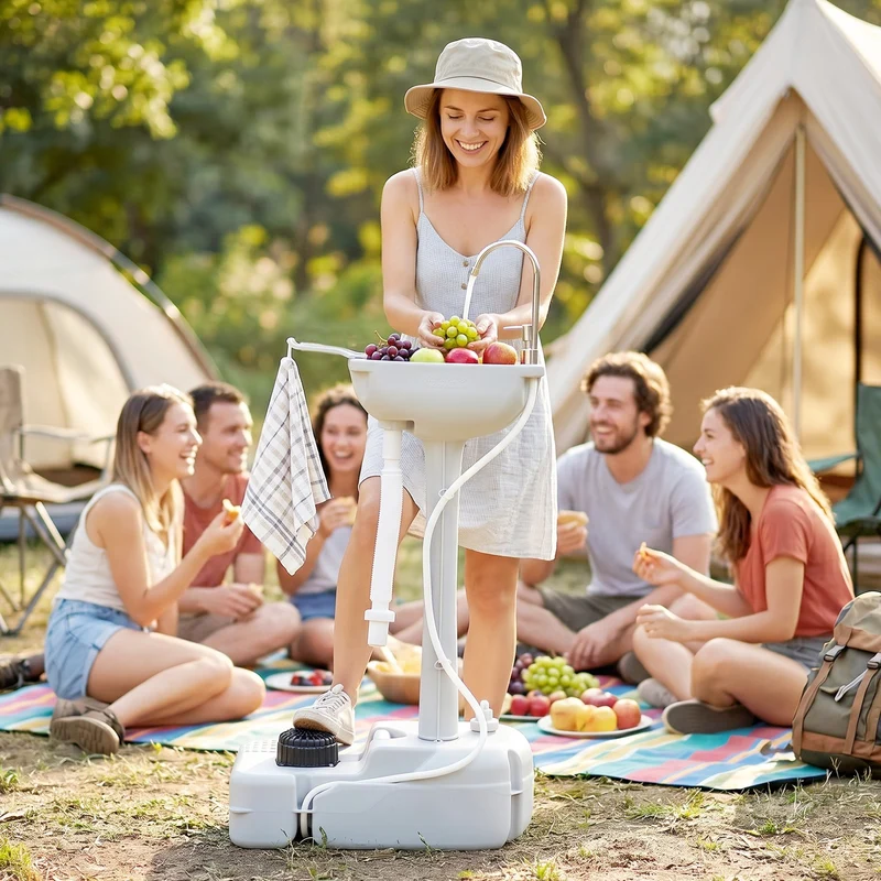 Camping Waschbecken Handwaschbecken Auffangbehälter Abwasser