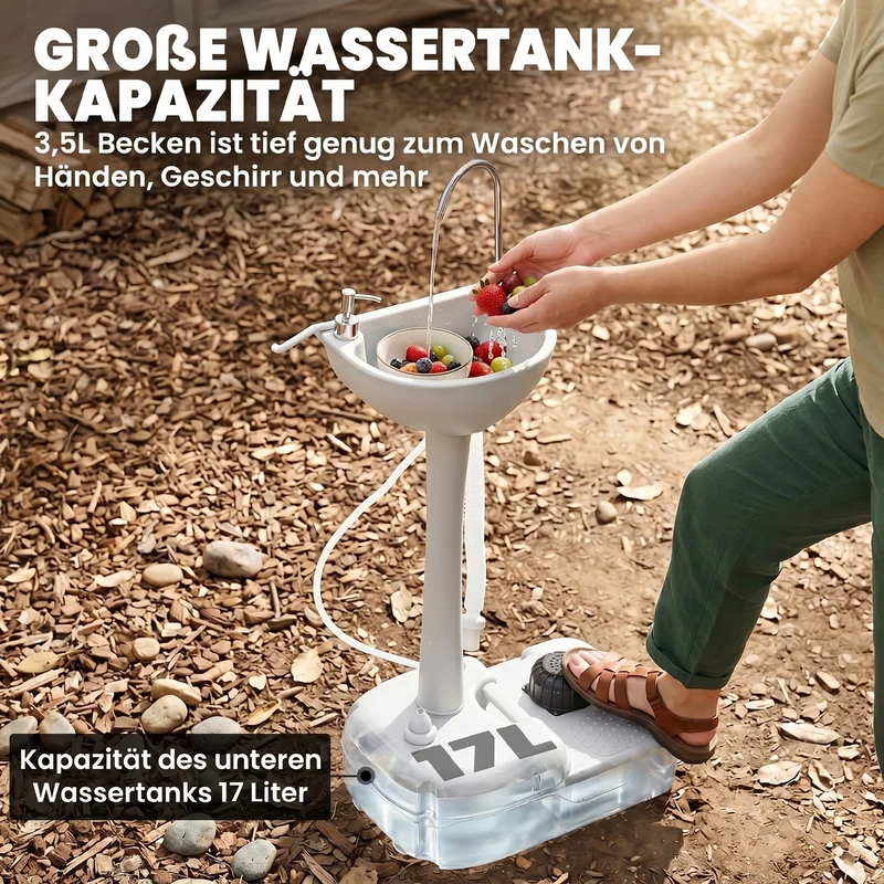 Camping Waschbecken Handwaschbecken Auffangbehälter Abwasser