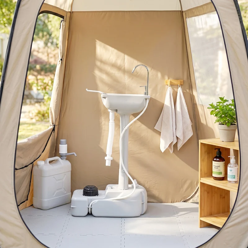 Camping Waschbecken Handwaschbecken Auffangbehälter Abwasser
