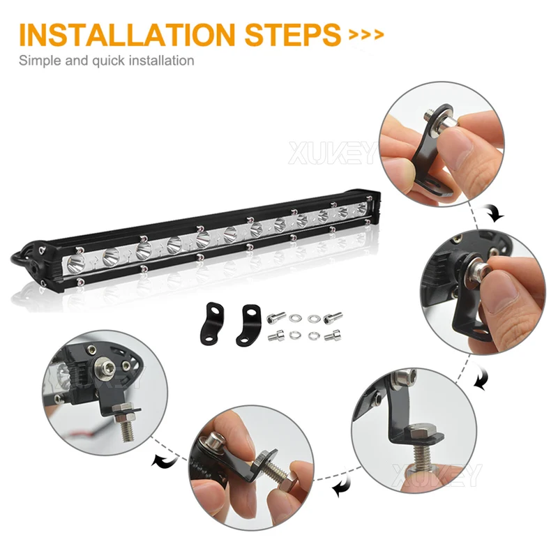 53cm LED Arbeitsscheinwerfer Rückfahrscheinwerfer Lightbar 12V 24V