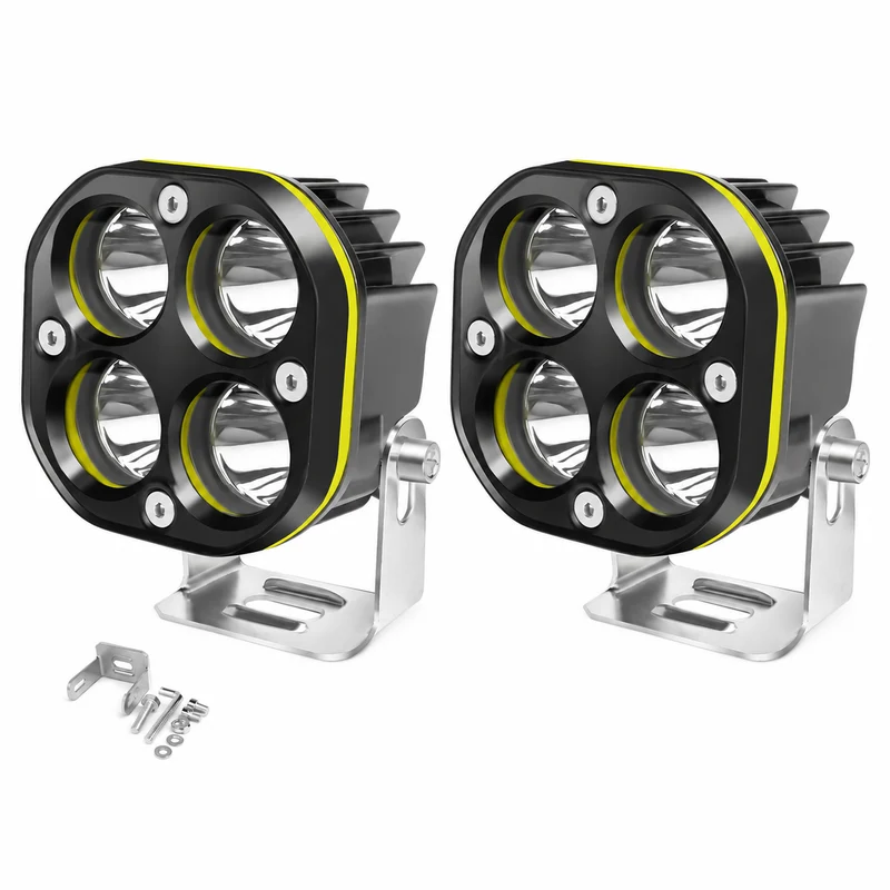 2X LED Arbeitsscheinwerfer 21W 12-24V Flutlicht Traktor Offroad IP68