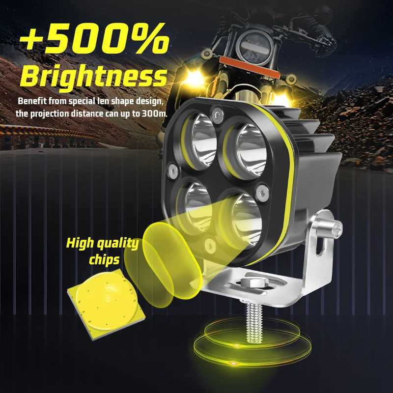 2X LED Arbeitsscheinwerfer 21W 12-24V Flutlicht Traktor Offroad IP68
