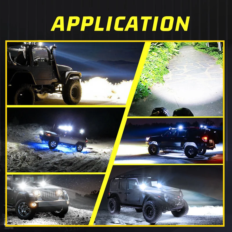 2X LED Arbeitsscheinwerfer 21W 12-24V Flutlicht Traktor Offroad IP68