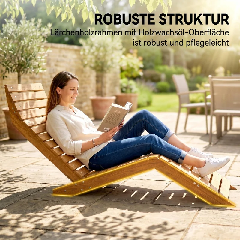 Sonnenliege Gartenliege Poolliege 170x66x77cm 120kg