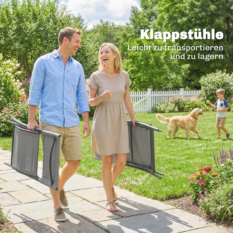 Gartenmöbel Set Klappbar 5-teilig Sitzgruppe Garten Möbel